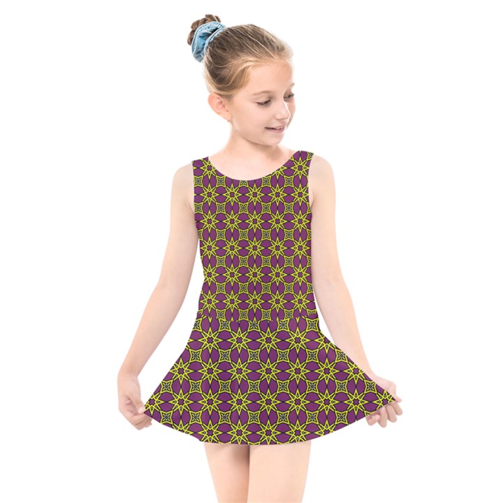 DF Semaris Kids  Skater Dress Swimsuit