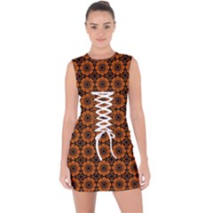 Df Myra Lace Up Front Bodycon Dress by deformigo