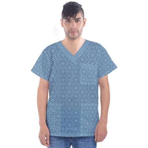 Df Normina Men s V-neck Scrub Top by deformigo