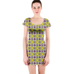 Df Florence Delem Short Sleeve Bodycon Dress by deformigo