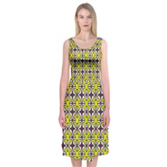 Df Florence Delem Midi Sleeveless Dress by deformigo