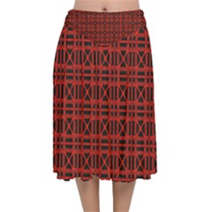 Df Joe Paganetti Velvet Flared Midi Skirt by deformigo