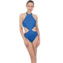 DF Loren Willards Halter Side Cut Swimsuit View1