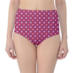 Df Magenta Rumor Classic High-waist Bikini Bottoms by deformigo