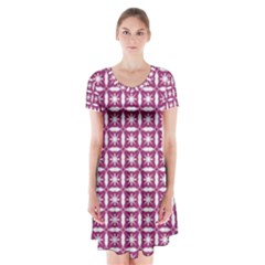 Df Crociere Short Sleeve V-neck Flare Dress by deformigo