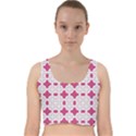 DF Hazel Conins Velvet Racer Back Crop Top View1