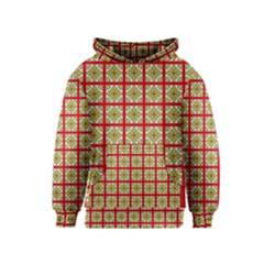 Df Hackberry Grid Kids  Pullover Hoodie by deformigo