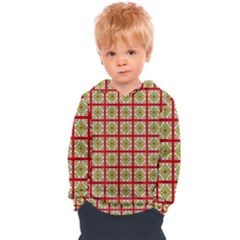 Df Hackberry Grid Kids  Overhead Hoodie by deformigo