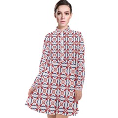 Df Wishing Well Long Sleeve Chiffon Shirt Dress by deformigo