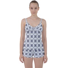 Df Snowland Tie Front Two Piece Tankini by deformigo