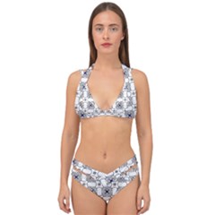 Df Snowland Double Strap Halter Bikini Set by deformigo