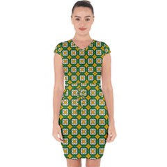 Df Russell Wolfe Capsleeve Drawstring Dress  by deformigo