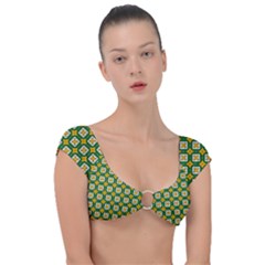 Df Russell Wolfe Cap Sleeve Ring Bikini Top by deformigo