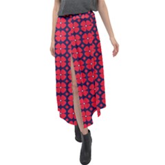 Df Clematis Velour Split Maxi Skirt by deformigo