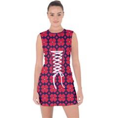 Df Clematis Lace Up Front Bodycon Dress by deformigo