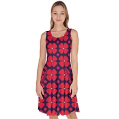 Df Clematis Knee Length Skater Dress With Pockets