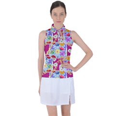 Flowers Trapped In The Chains Women s Sleeveless Polo Tee by fabqa