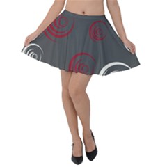 Rounder Iv Velvet Skater Skirt