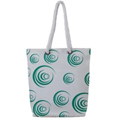 Rounder V Full Print Rope Handle Tote (small) by anthromahe