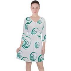 Rounder V Ruffle Dress by anthromahe