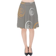 Rounder Vi Velvet High Waist Skirt by anthromahe