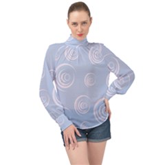 Rounder Vii High Neck Long Sleeve Chiffon Top by anthromahe