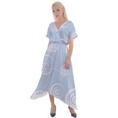 Rounder Vii Cross Front Sharkbite Hem Maxi Dress