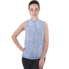 Rounder Vii Mock Neck Chiffon Sleeveless Top by anthromahe