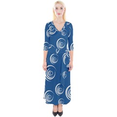 Rounder Viii Quarter Sleeve Wrap Maxi Dress by anthromahe