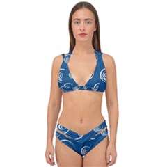 Rounder Viii Double Strap Halter Bikini Set by anthromahe