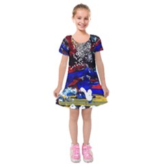 Holidays 1 1 Kids  Short Sleeve Velvet Dress by bestdesignintheworld