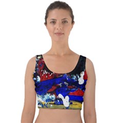 Holidays 1 1 Velvet Crop Top by bestdesignintheworld