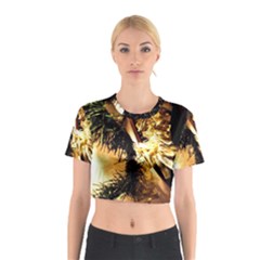 Christmas Tree  1 2 Cotton Crop Top by bestdesignintheworld