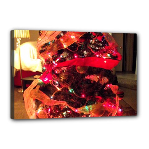 Christmas Tree  1 3 Canvas 18  X 12  (stretched) by bestdesignintheworld