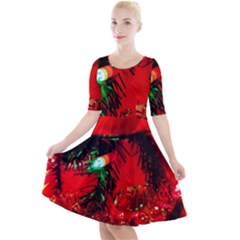 Christmas Tree  1 5 Quarter Sleeve A-line Dress by bestdesignintheworld