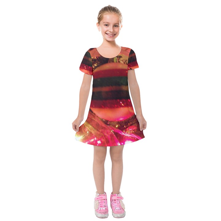 Christmas Tree  1 6 Kids  Short Sleeve Velvet Dress