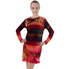 Christmas Tree  1 6 Long Sleeve Hoodie Dress