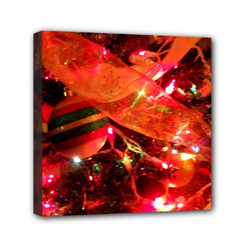 Christmas Tree  1 8 Mini Canvas 6  X 6  (stretched) by bestdesignintheworld