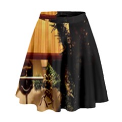 Christmas Tree  1 16 High Waist Skirt