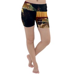 Christmas Tree  1 16 Lightweight Velour Yoga Shorts