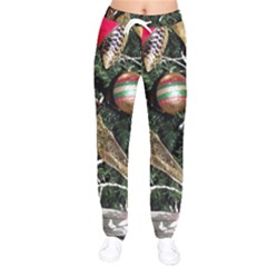 Christmas Tree  1 19 Women Velvet Drawstring Pants