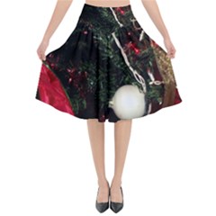 Christmas Tree  1 20 Flared Midi Skirt by bestdesignintheworld