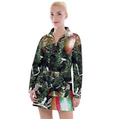 Christmas Tree  1 21 Women s Long Sleeve Casual Dress by bestdesignintheworld