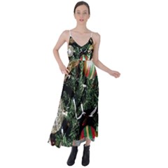 Christmas Tree  1 21 Tie Back Maxi Dress