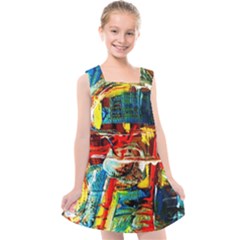 Red Aeroplane 1 Kids  Cross Back Dress by bestdesignintheworld