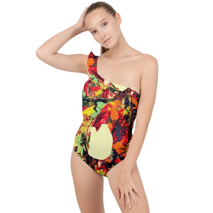 City 1 1 Frilly One Shoulder Swimsuit