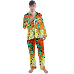 Fragrance Of Kenia 8 Men s Satin Pajamas Long Pants Set by bestdesignintheworld