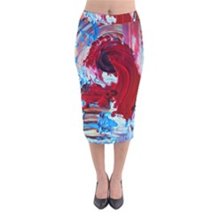 Point Of View-1-1 Velvet Midi Pencil Skirt by bestdesignintheworld