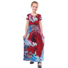 Point Of View-1-1 Kids  Short Sleeve Maxi Dress by bestdesignintheworld