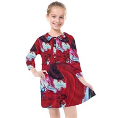 Point Of View-1-1 Kids  Quarter Sleeve Shirt Dress by bestdesignintheworld